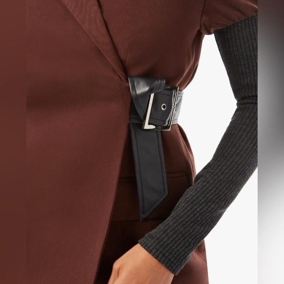 ✨ Host Pick ✨ WEWOREWHAT ~ Rib Sleeve Suiting Belted Blazer - Picture 3 of 8